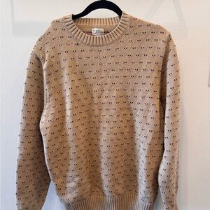 J. Crew Birds Eye Crewneck Sweater with Pattern